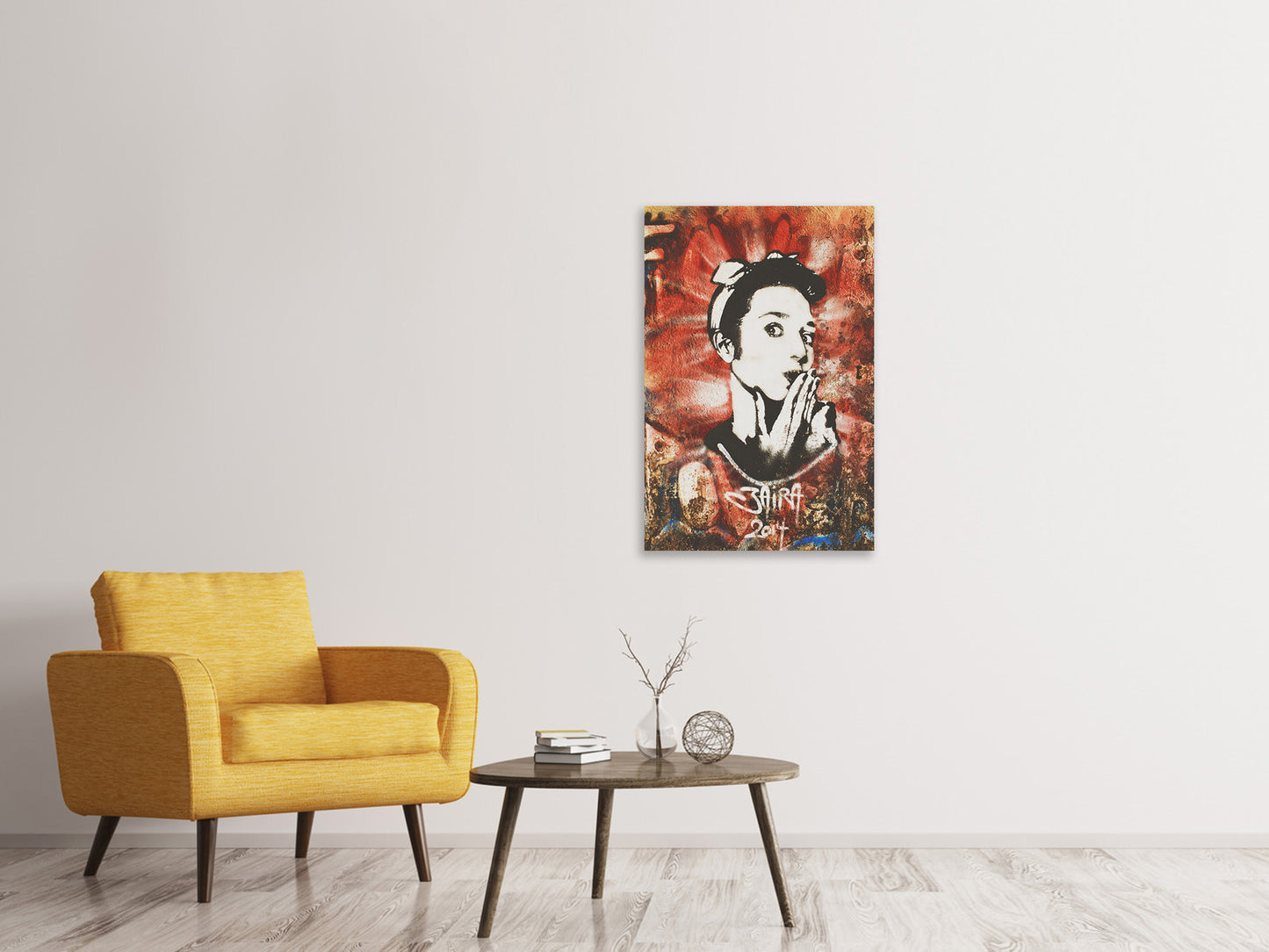 Leinwandbild Graffiti Portrait