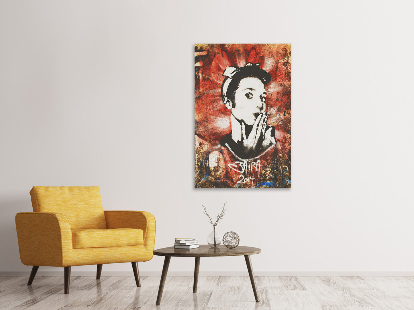 Leinwandbild Graffiti Portrait