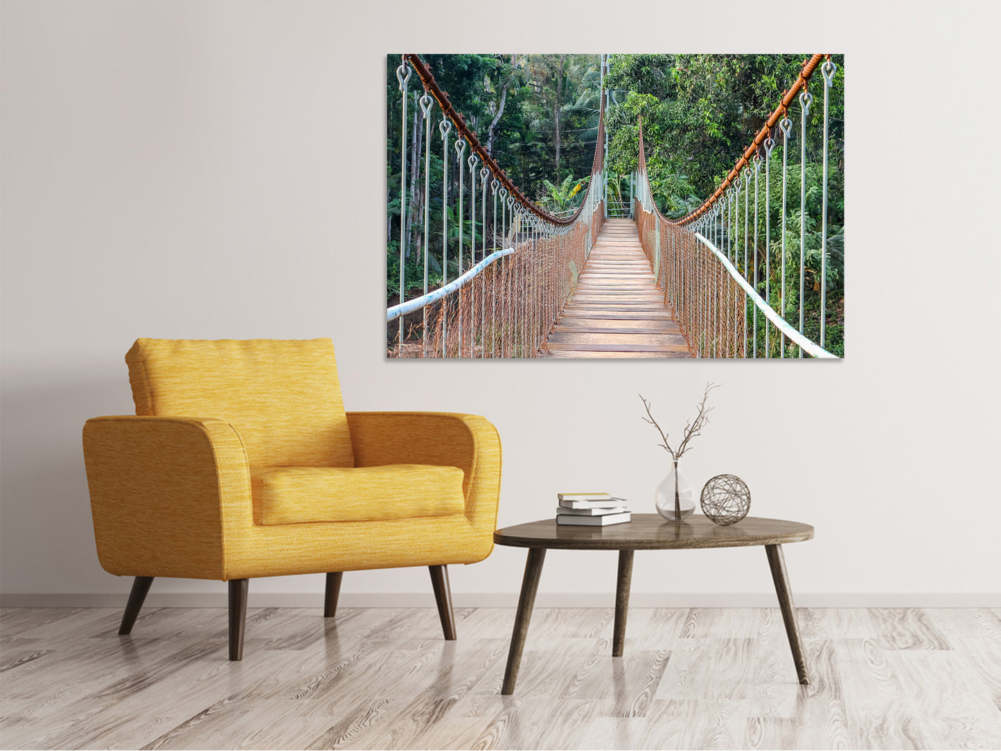 Leinwandbild Brücke für Mutige