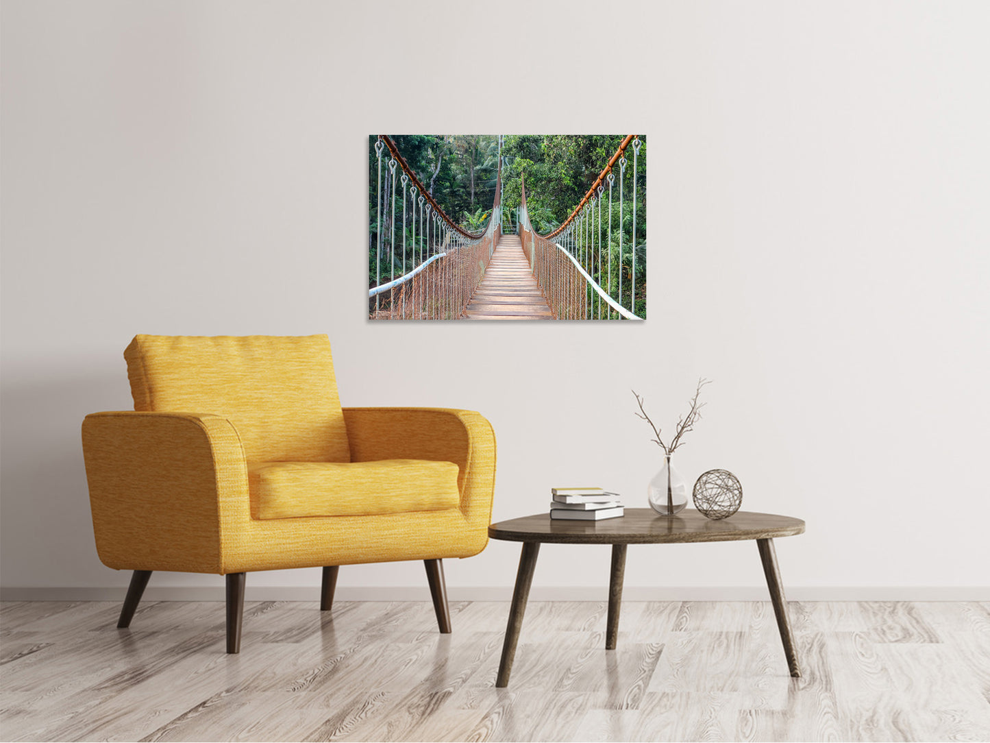 Leinwandbild Brücke für Mutige