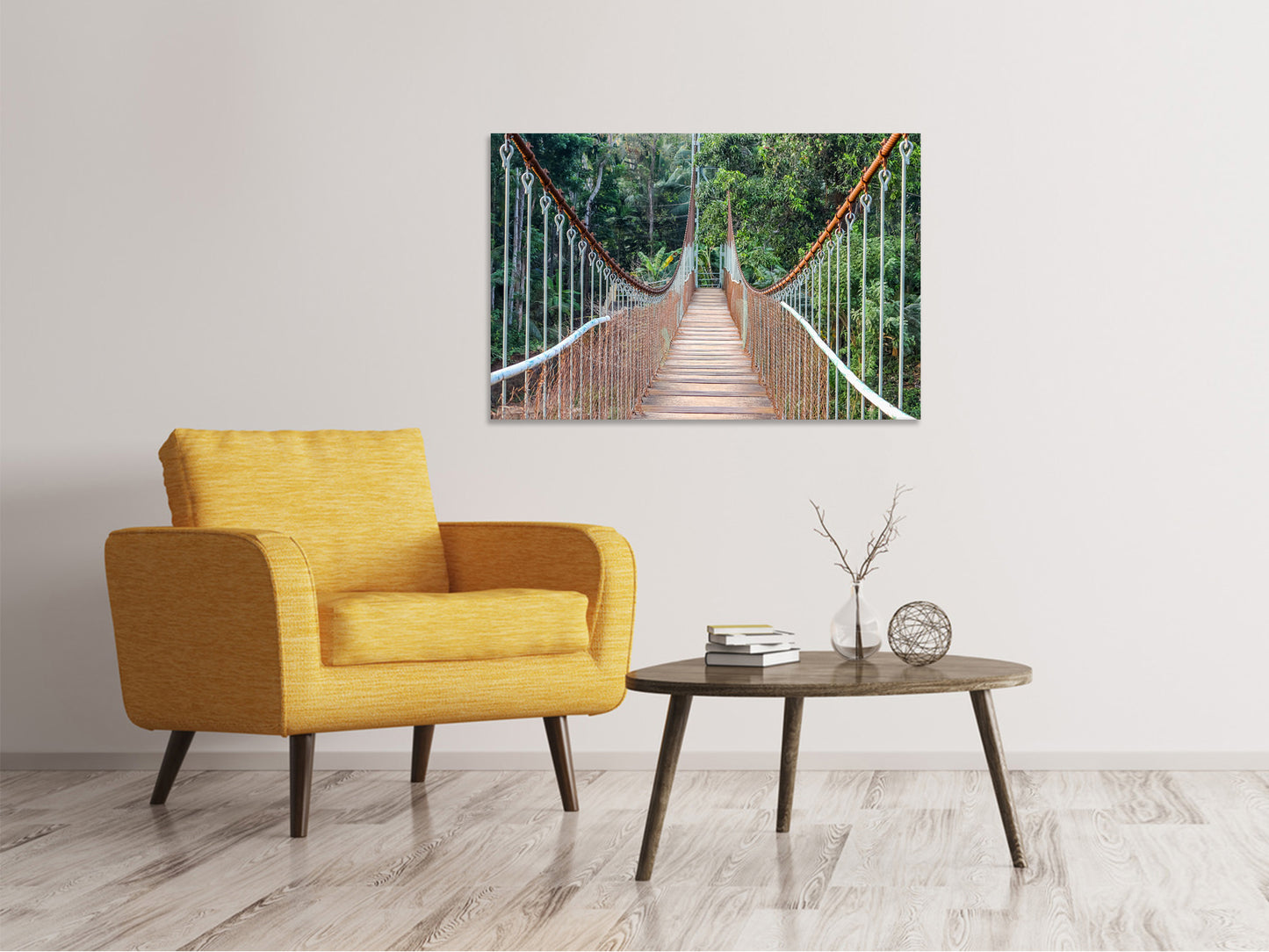 Leinwandbild Brücke für Mutige