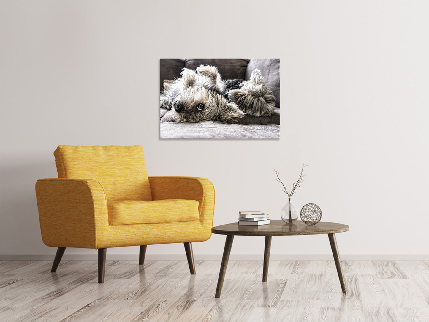 Leinwandbild 2 niedliche Hunde