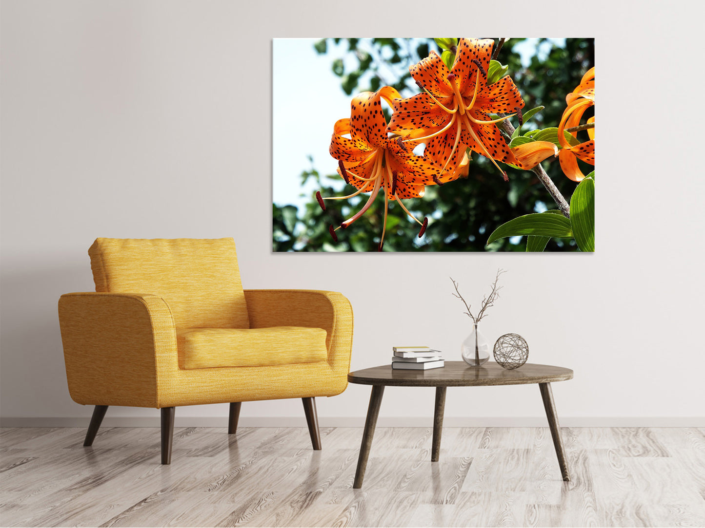Leinwandbild Die wilden Tiger-Lilien