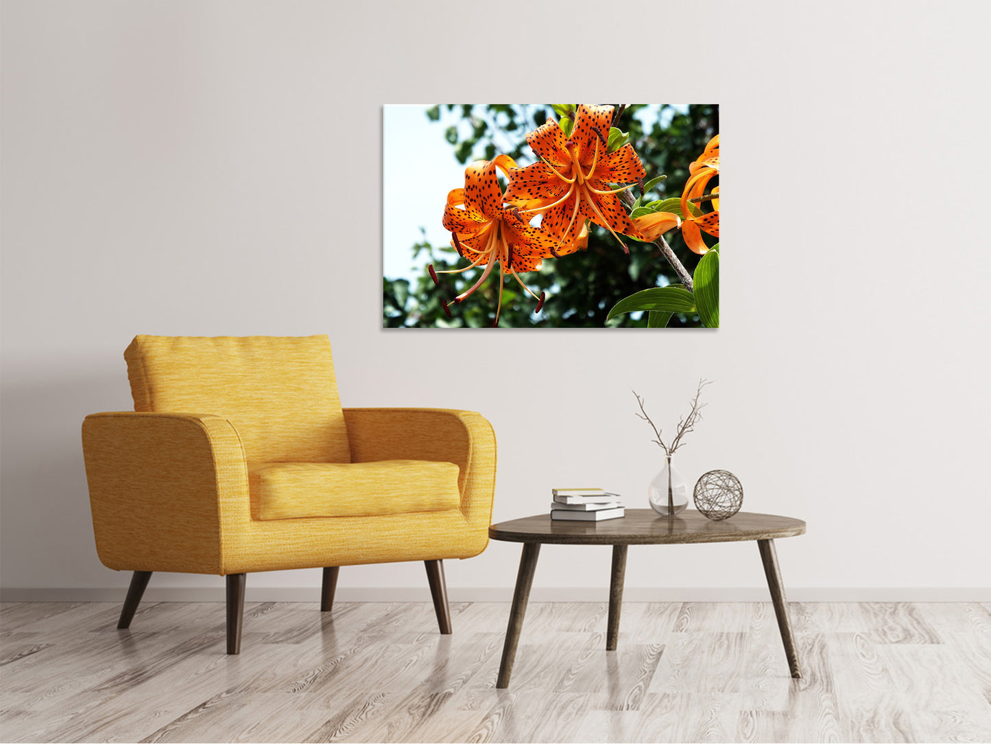 Leinwandbild Die wilden Tiger-Lilien