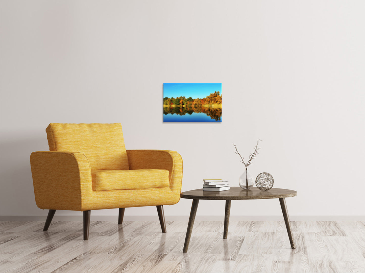 Leinwandbild Herbst Spiegelungen