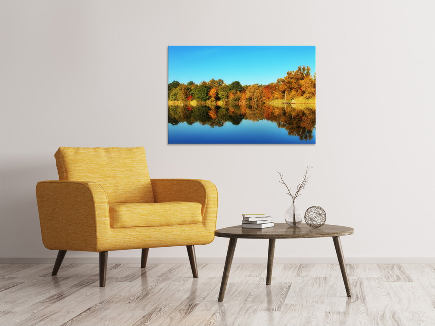 Leinwandbild Herbst Spiegelungen