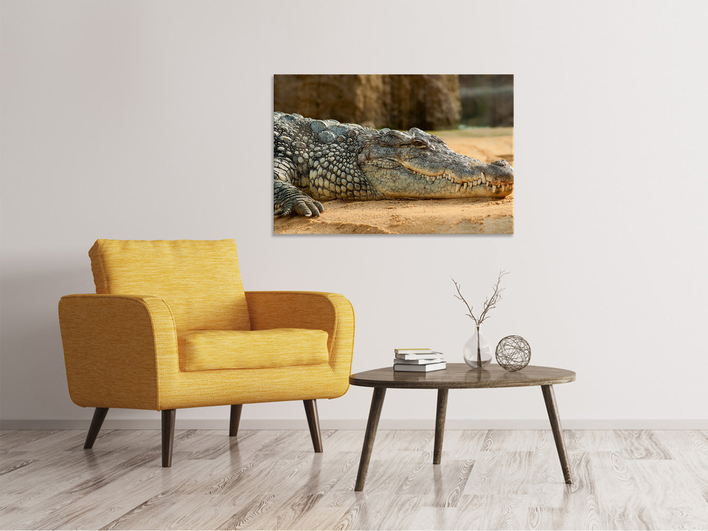 Leinwandbild Das Nilkrokodil