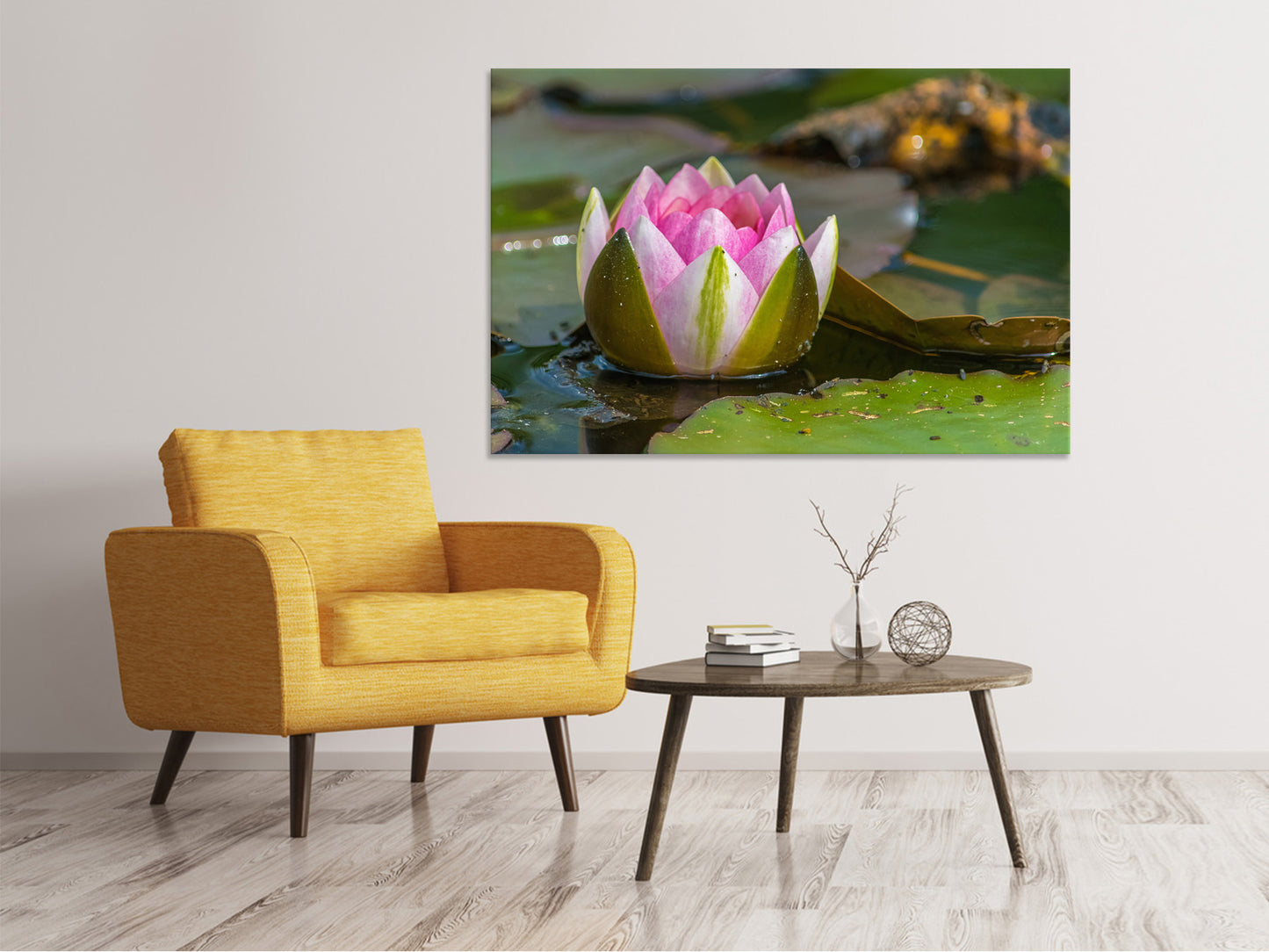 Leinwandbild XL Seerose in rosa