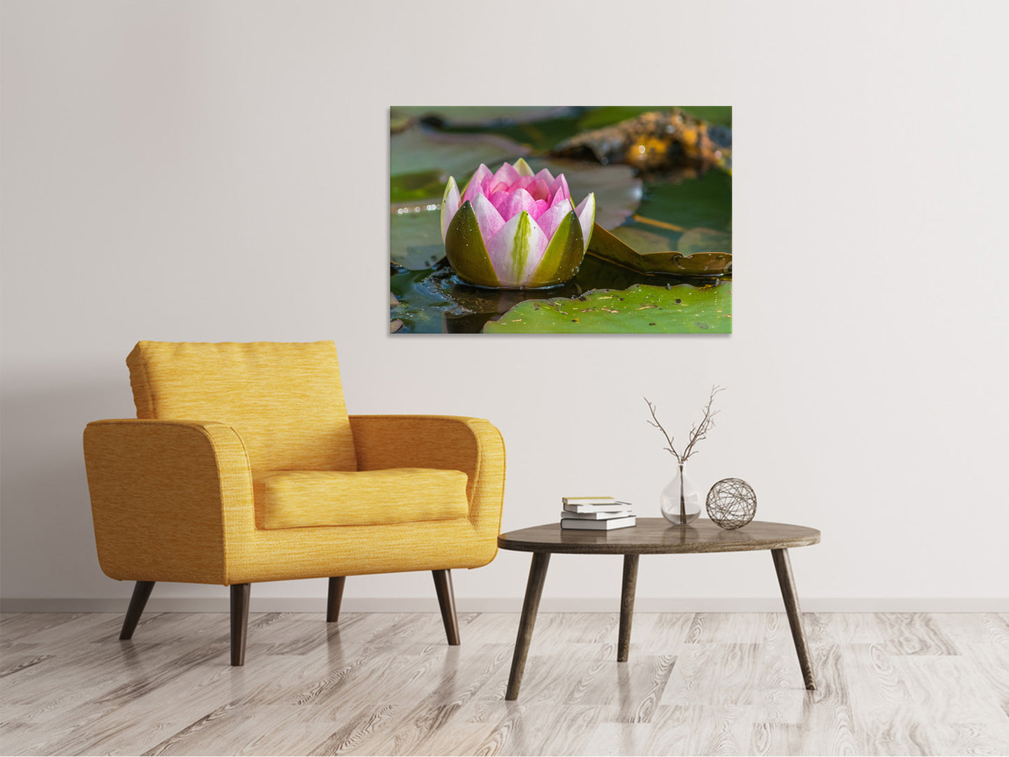 Leinwandbild XL Seerose in rosa