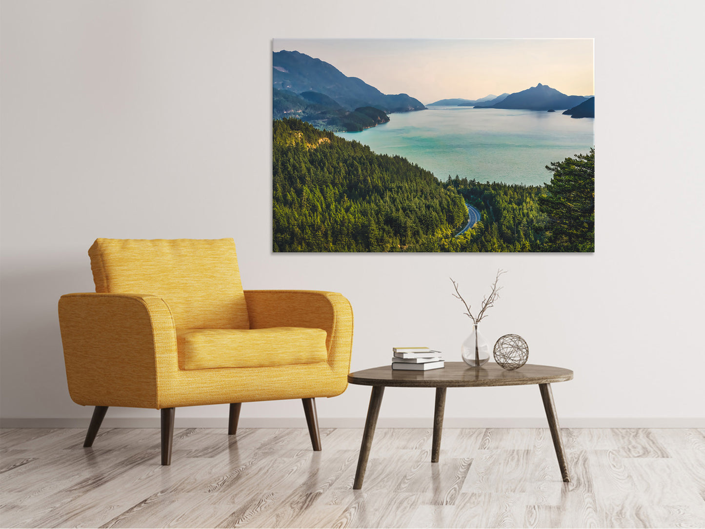Leinwandbild Beste Aussicht auf den Bergsee