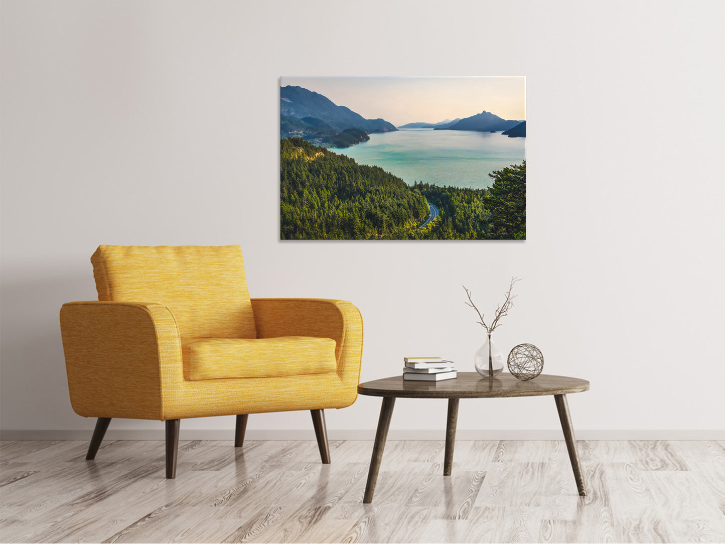 Leinwandbild Beste Aussicht auf den Bergsee
