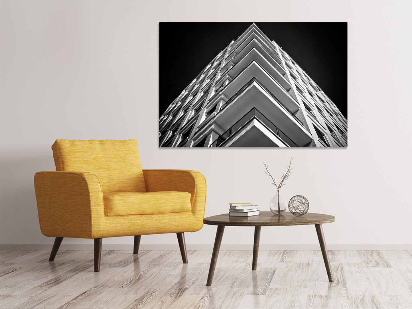 Leinwandbild Balkone sw