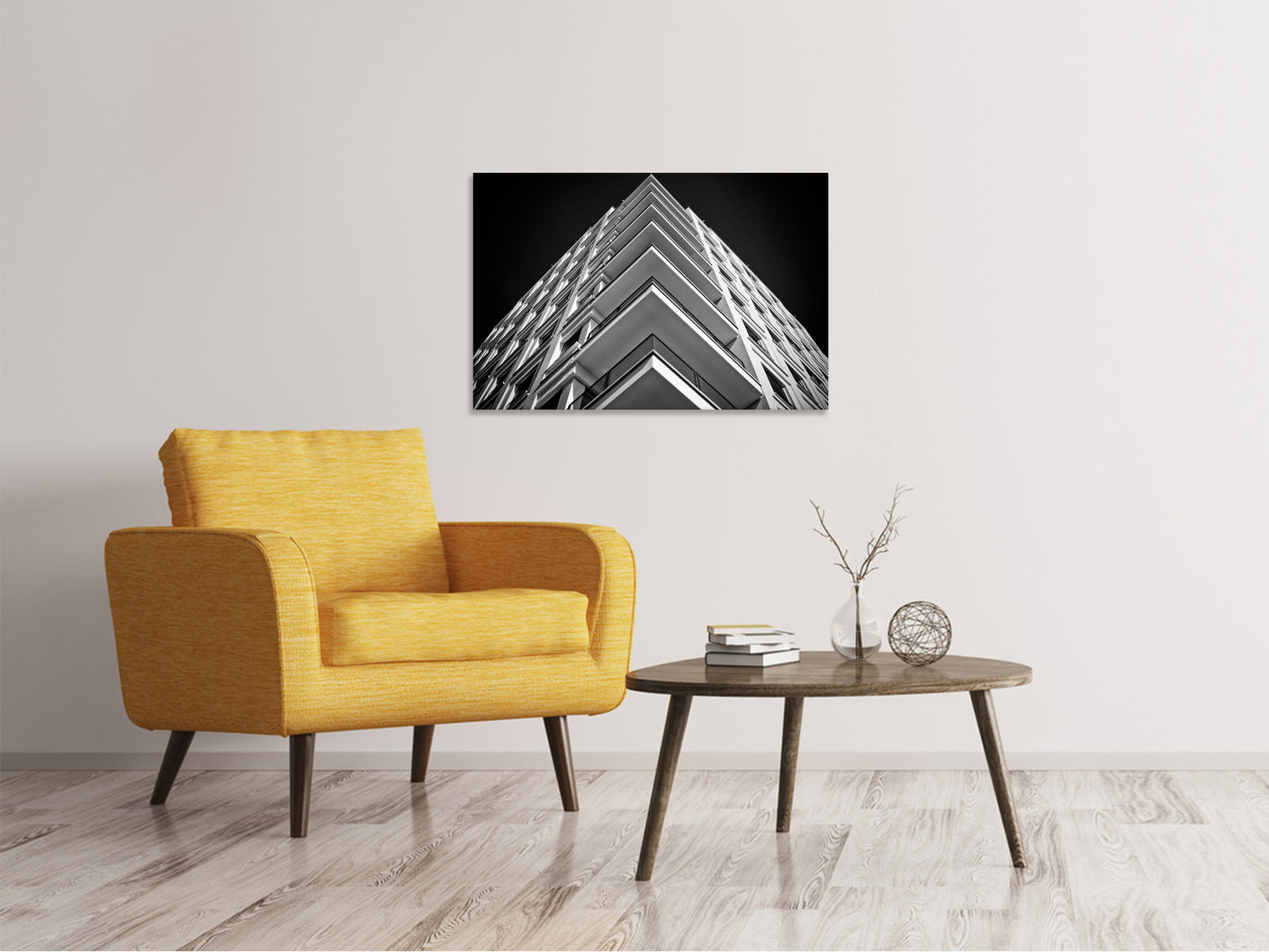 Leinwandbild Balkone sw