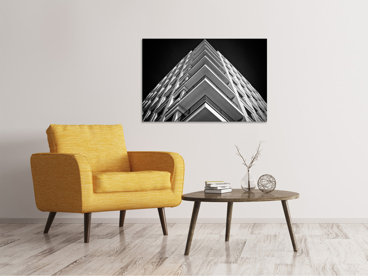 Leinwandbild Balkone sw