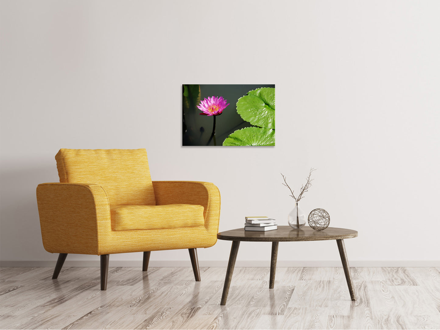 Leinwandbild Lotus Blüte in pink
