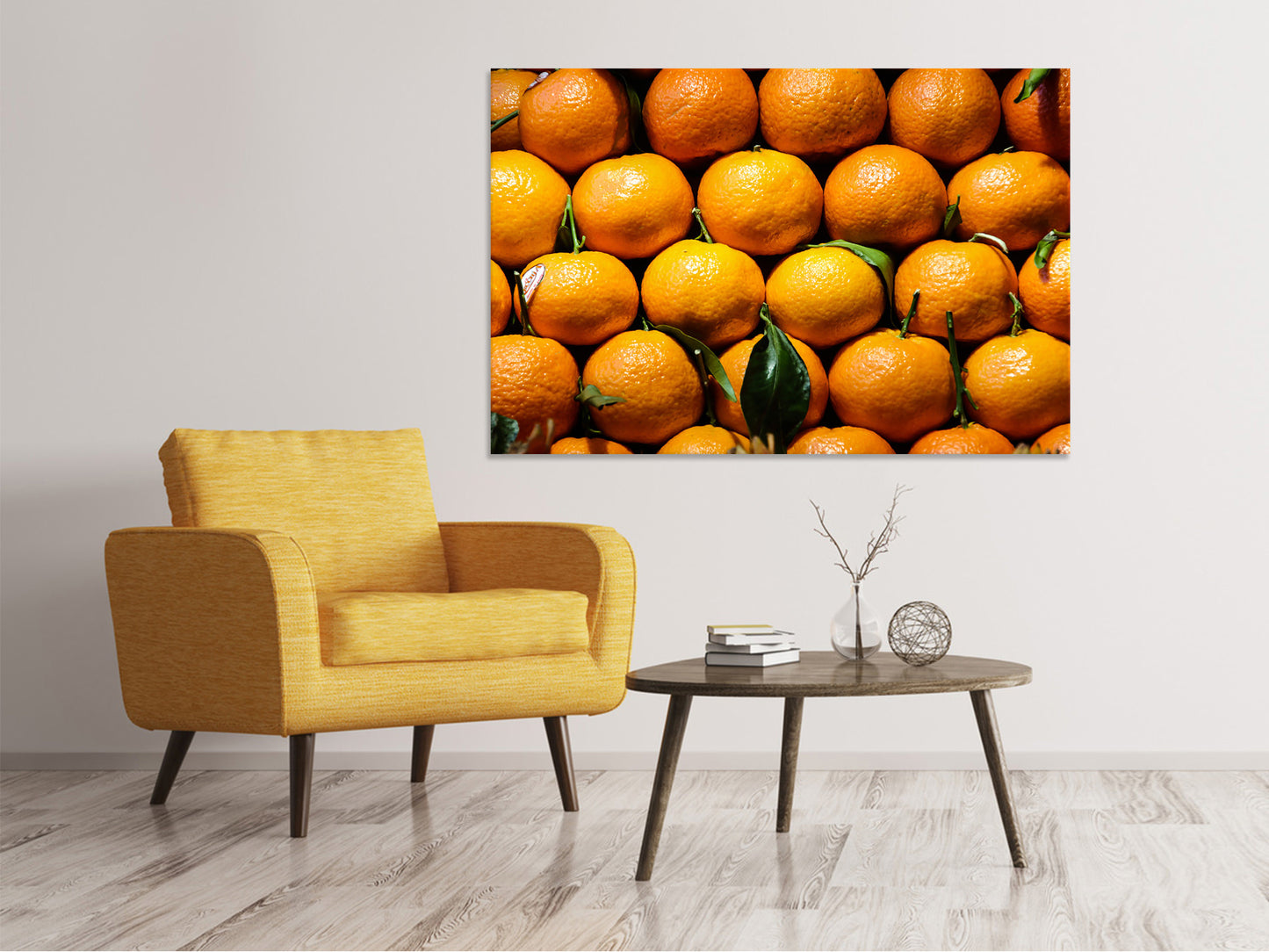 Leinwandbild Frische Orangen