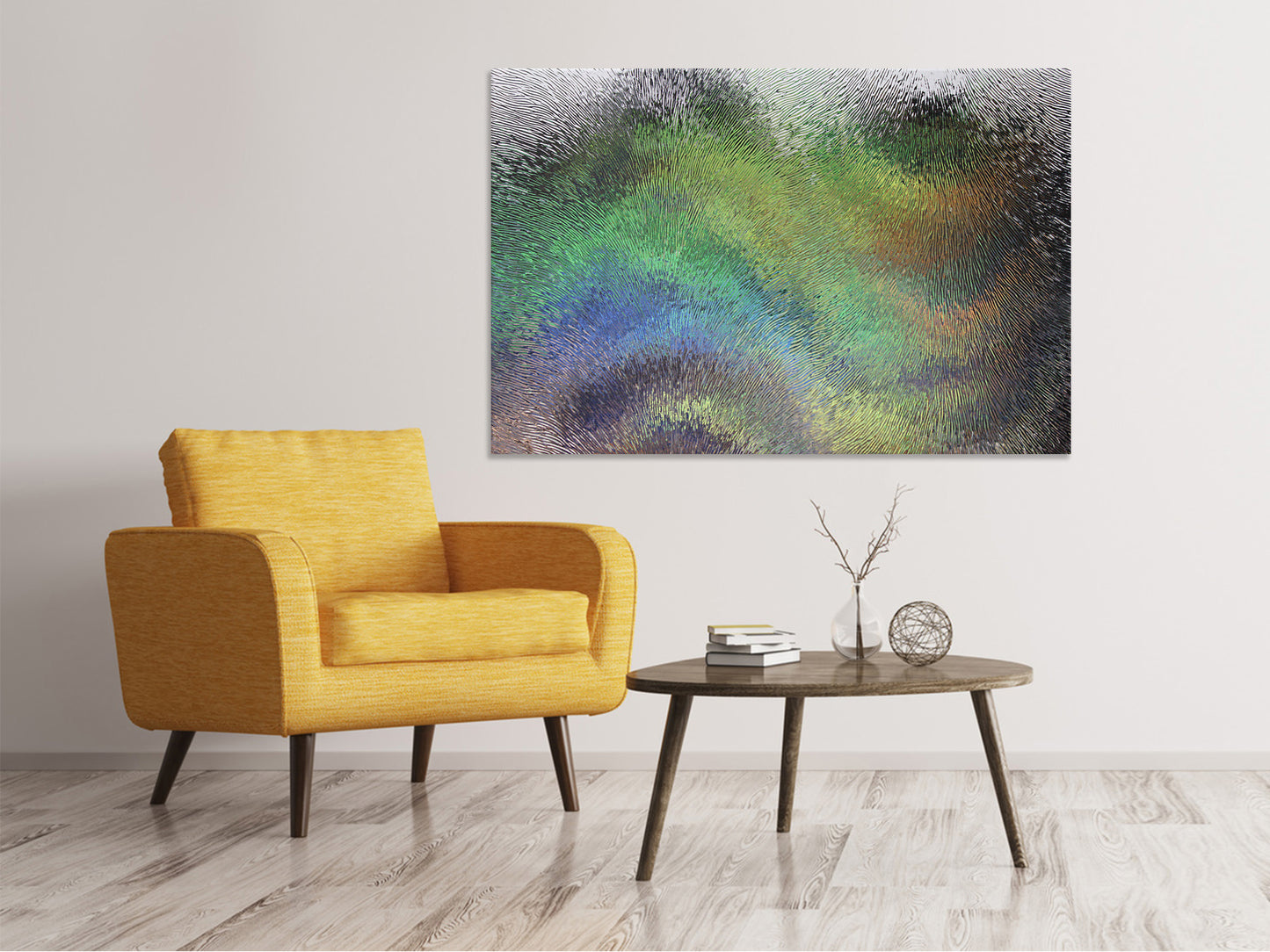 Leinwandbild Die Kunst hinter dem Glas