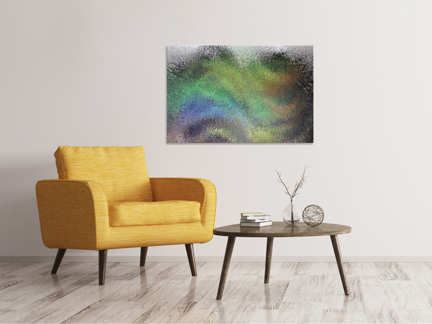 Leinwandbild Die Kunst hinter dem Glas
