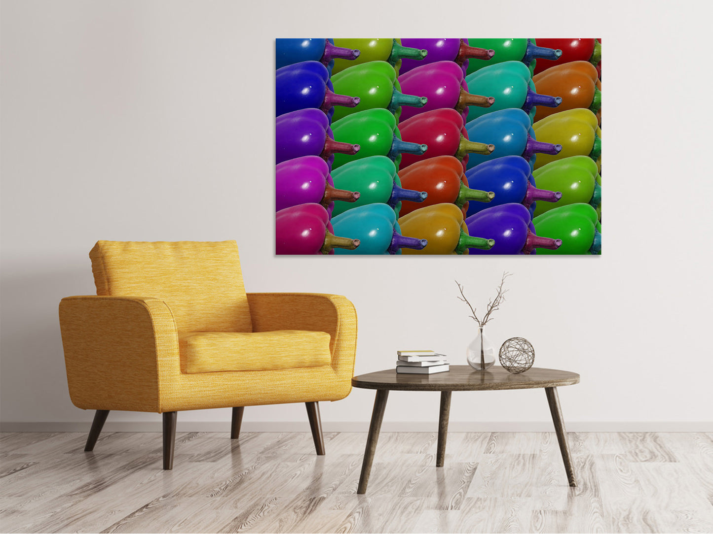 Leinwandbild Pop Art Paprika