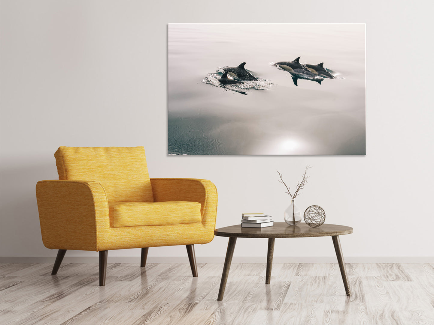 Leinwandbild Die Delfine