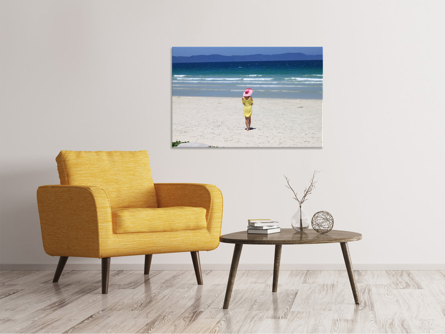 Leinwandbild Ein Spaziergang am Strand