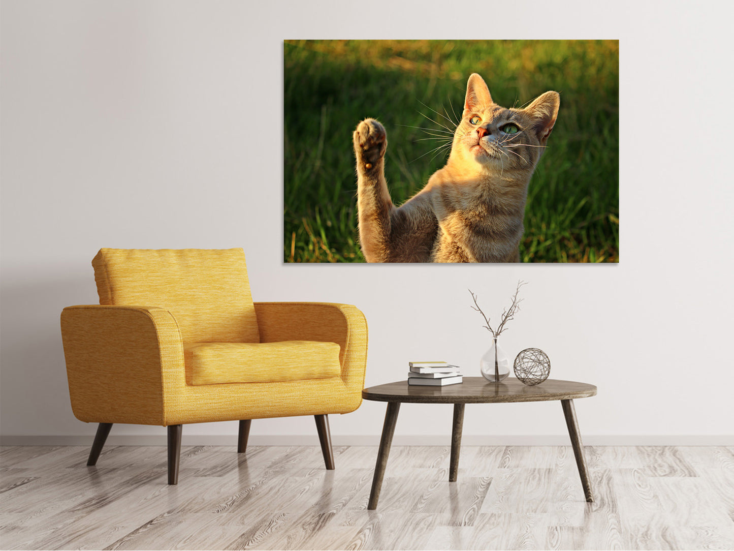 Leinwandbild Katzen Spiel