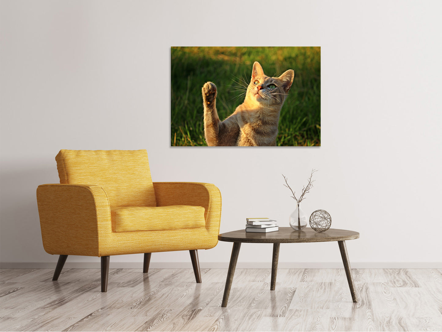 Leinwandbild Katzen Spiel