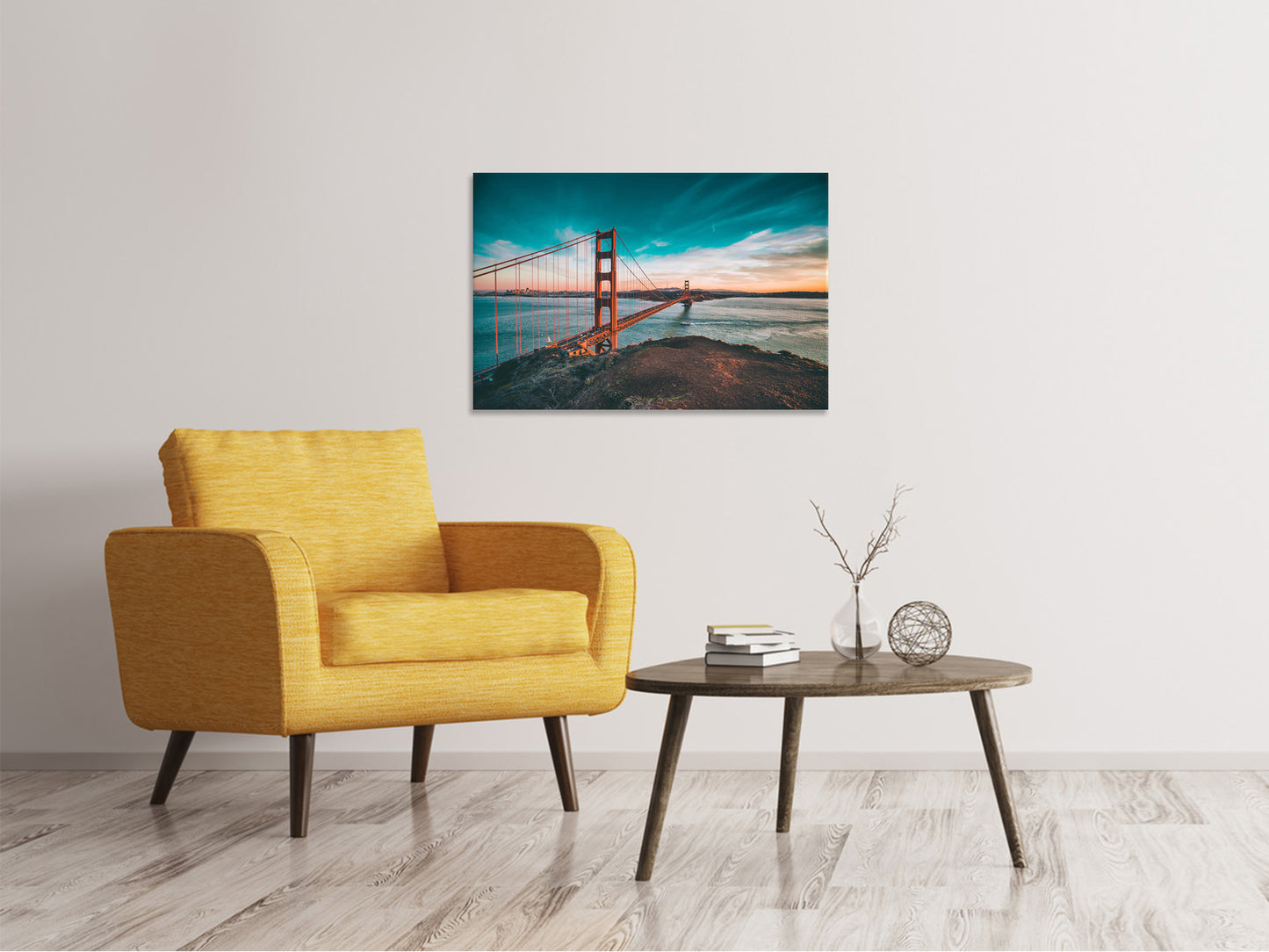 Leinwandbild Golden Gate im Licht