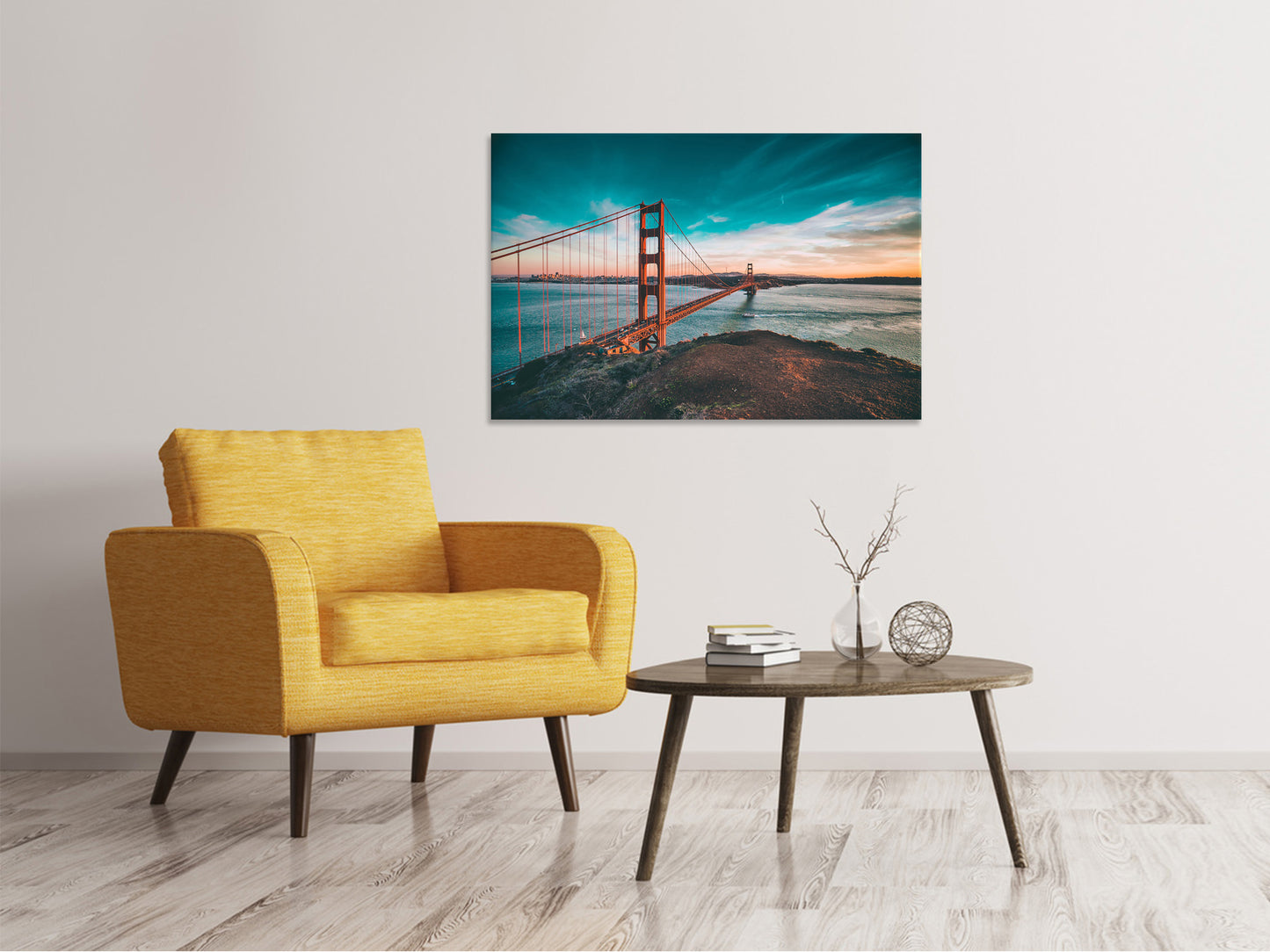 Leinwandbild Golden Gate im Licht
