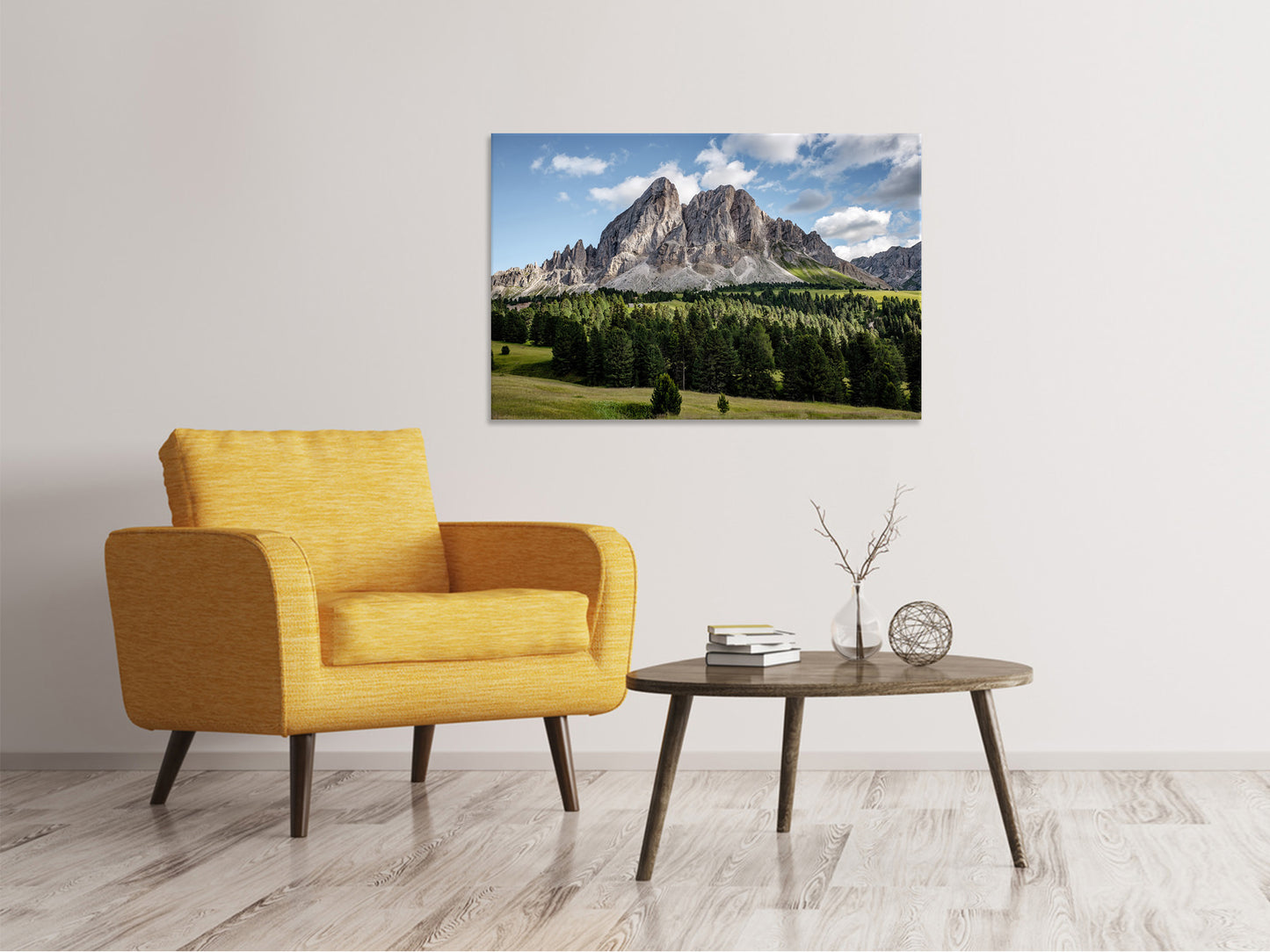 Leinwandbild Imposante Berglandschaft