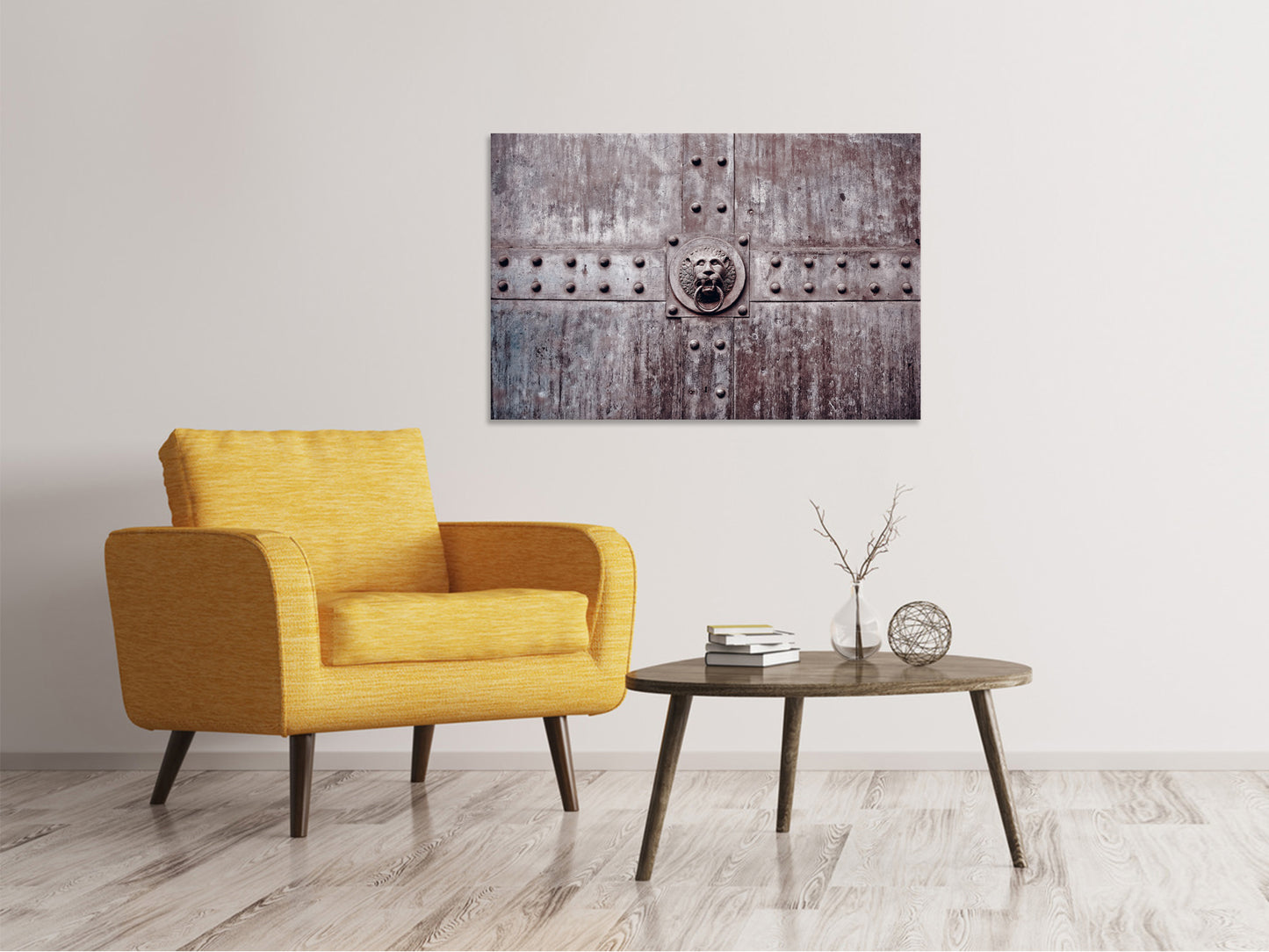 Leinwandbild Kunstvolles Tor