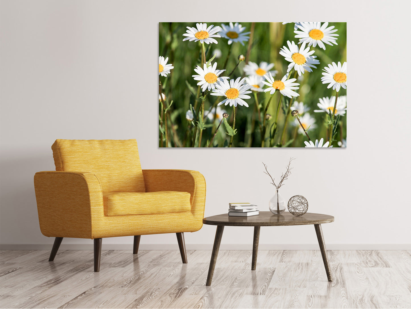 Leinwandbild XL Gänseblümchen