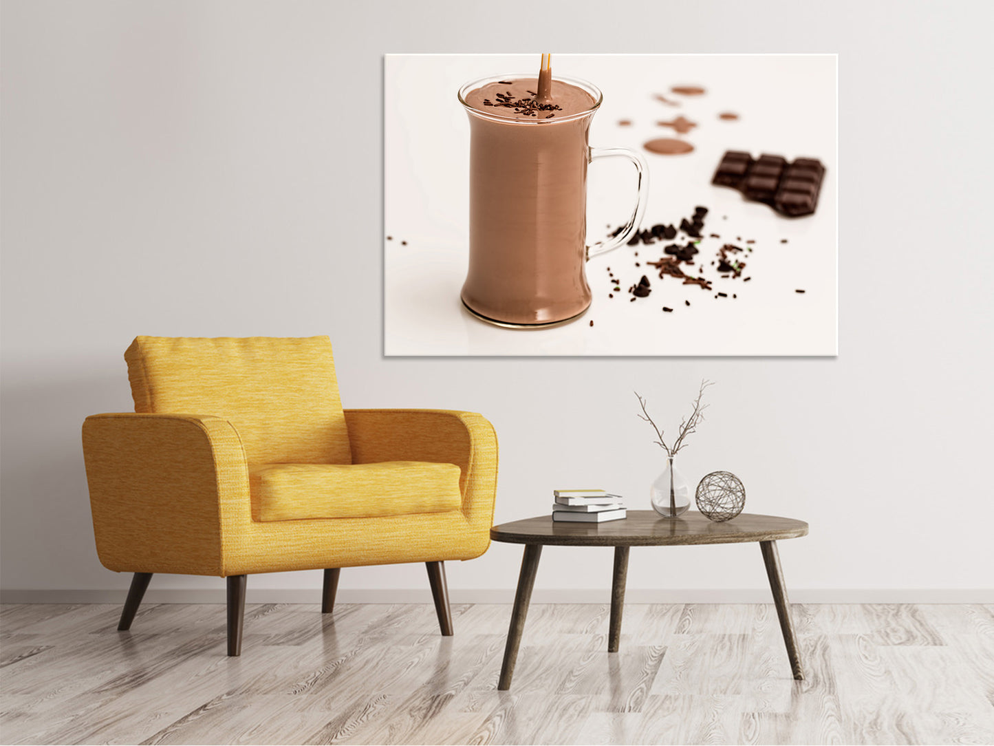 Leinwandbild Süsser Schokoladen Smoothie