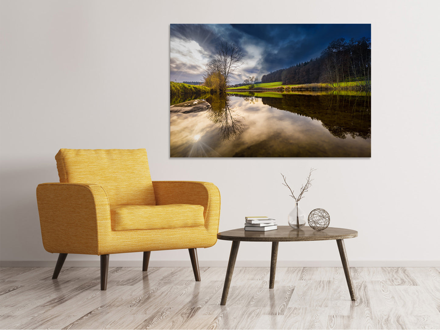 Leinwandbild Am Waldrand