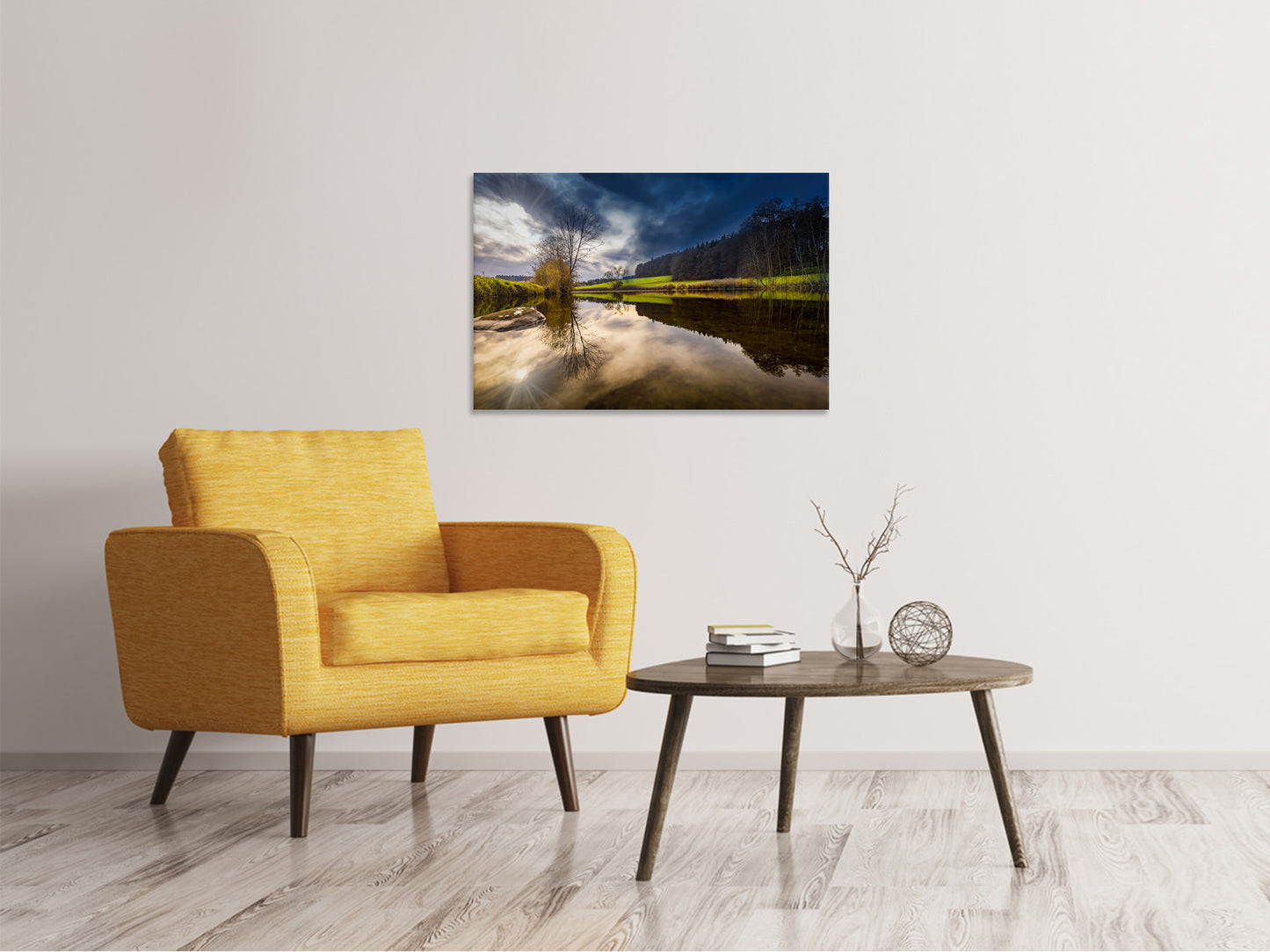 Leinwandbild Am Waldrand