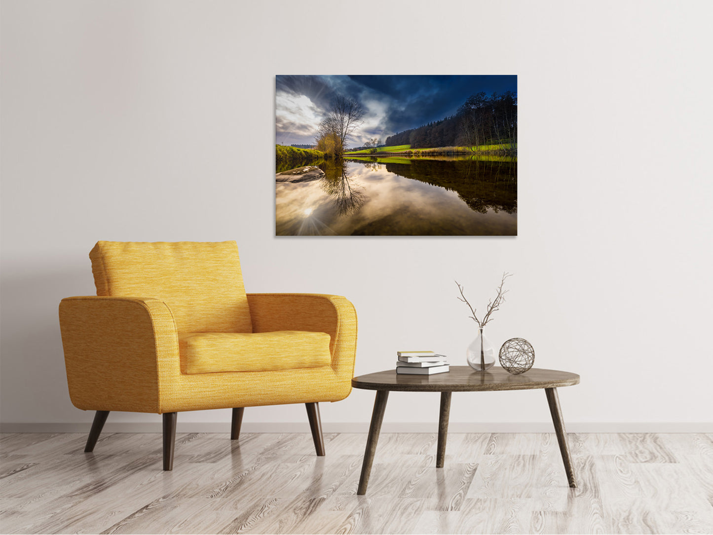 Leinwandbild Am Waldrand