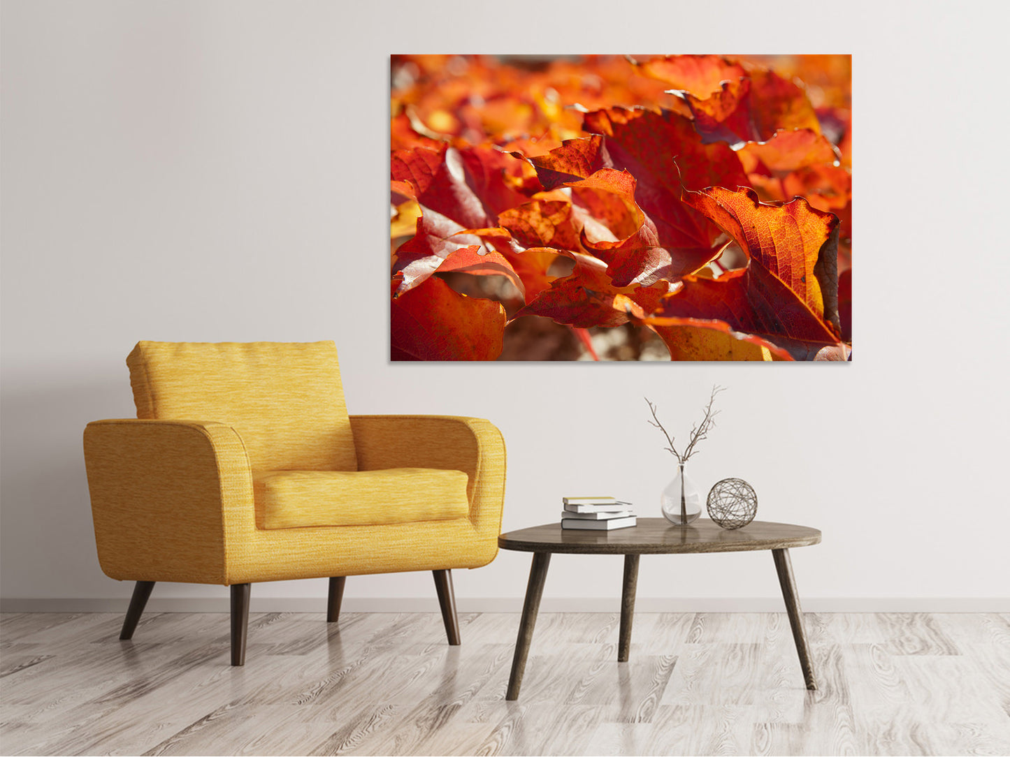 Leinwandbild Schönes Herbstlaub
