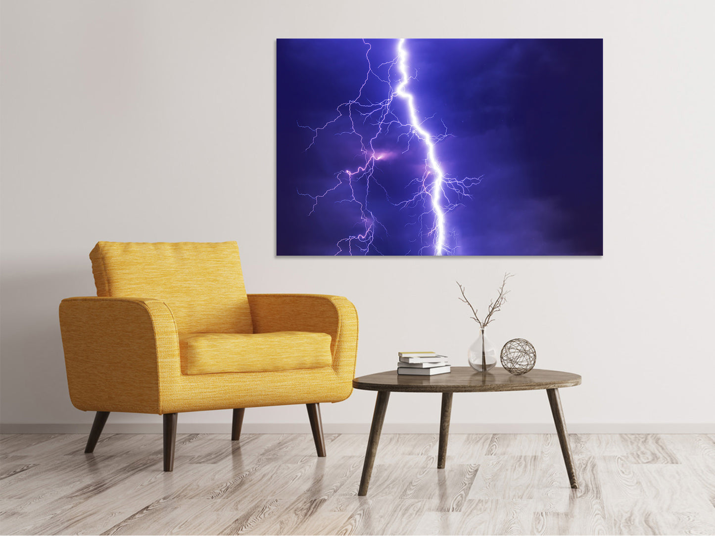 Leinwandbild Imposanter Blitz
