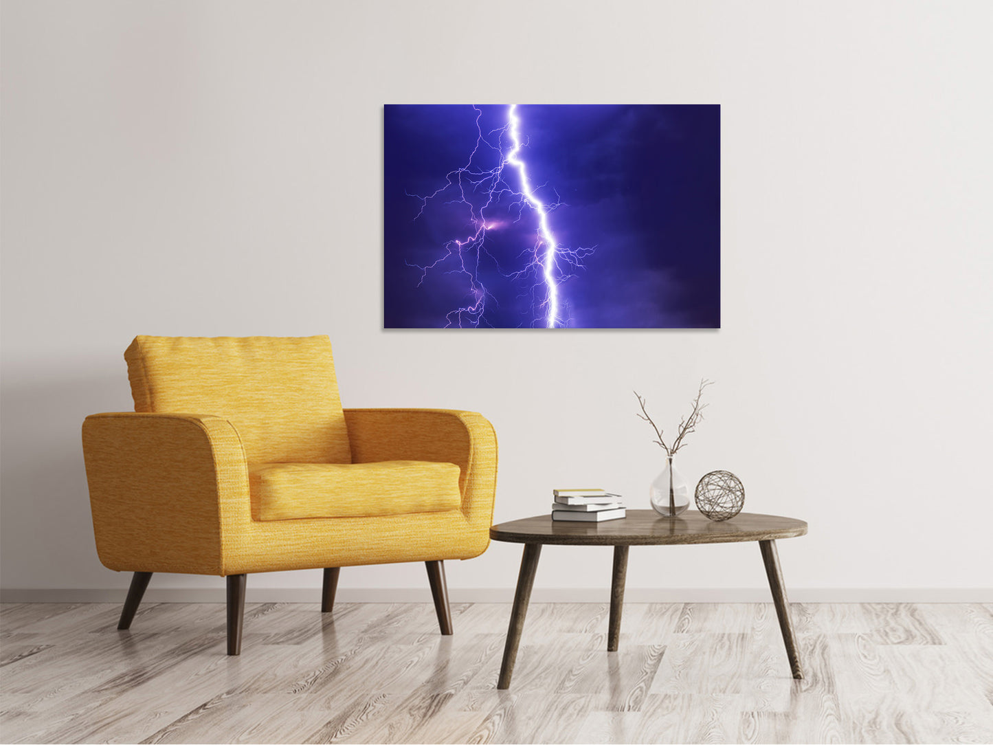 Leinwandbild Imposanter Blitz