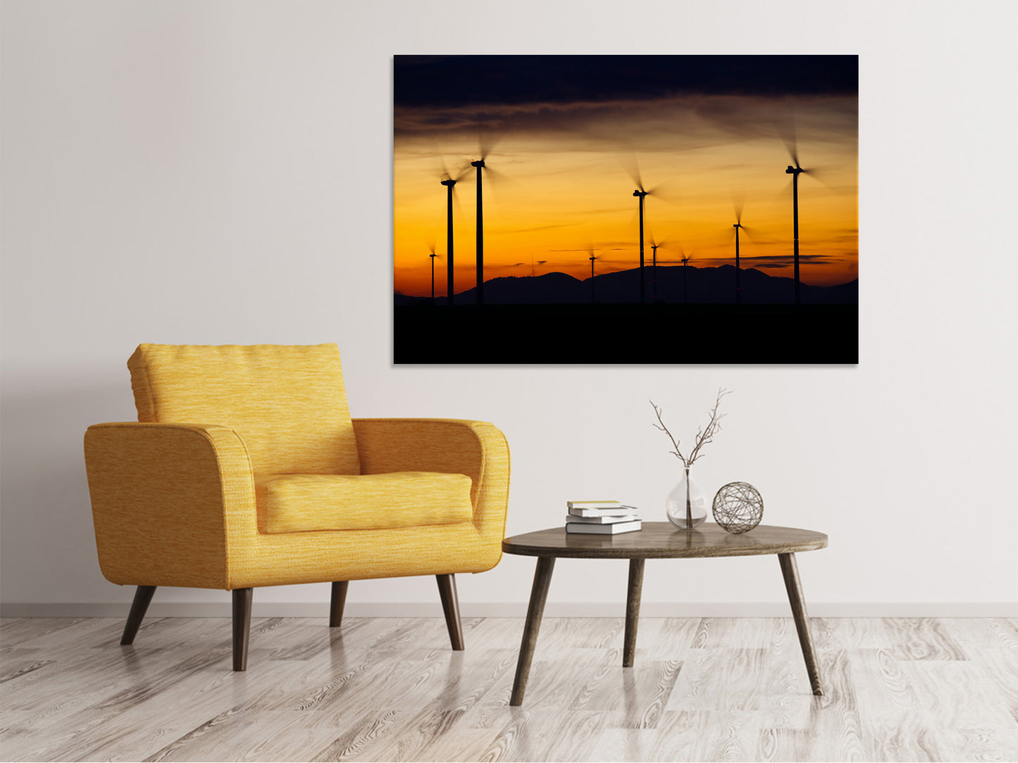 Leinwandbild Die Windräder