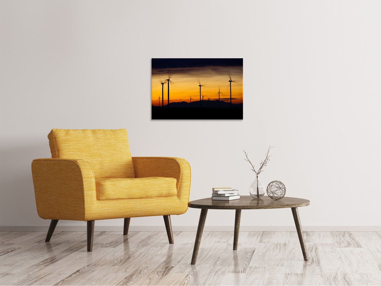 Leinwandbild Die Windräder