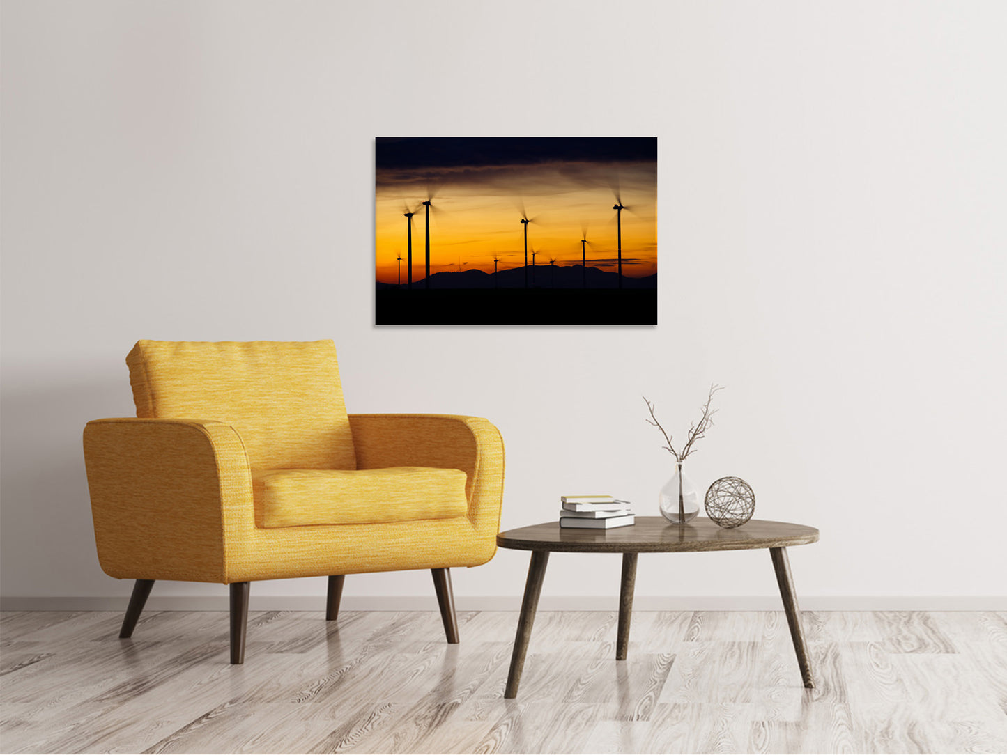 Leinwandbild Die Windräder