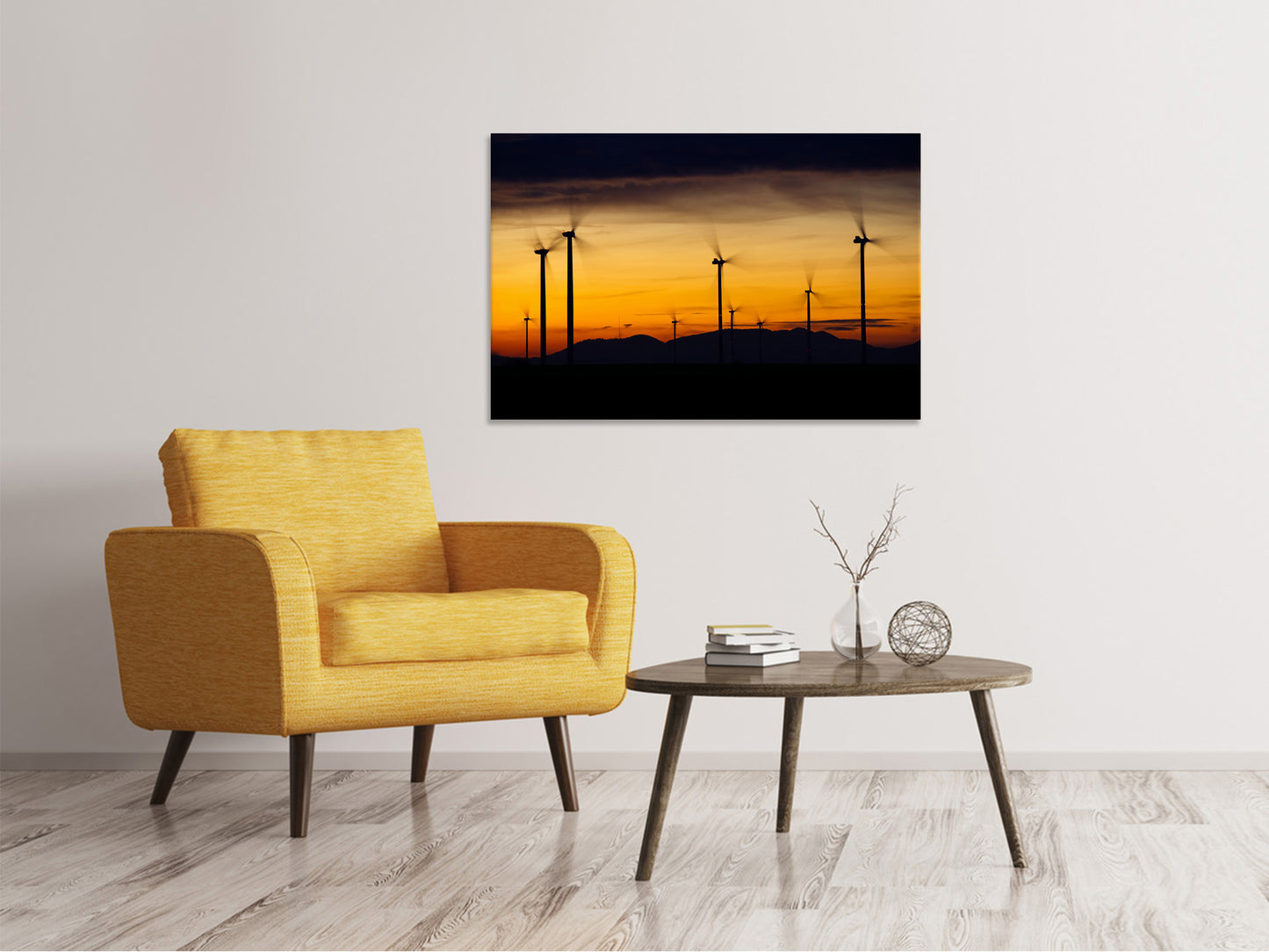 Leinwandbild Die Windräder