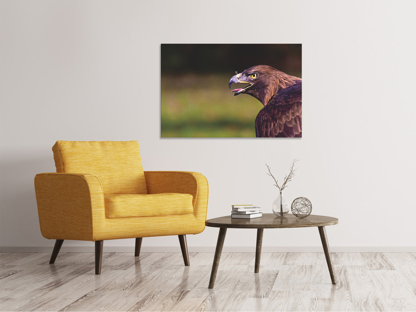 Leinwandbild Wachsamer Adler