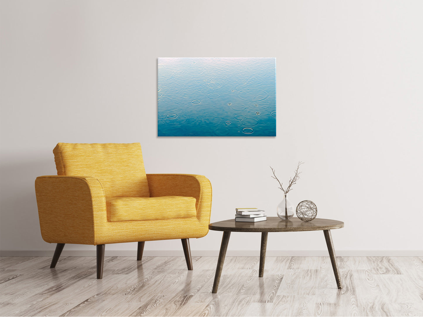 Leinwandbild Leichte Regentropfen