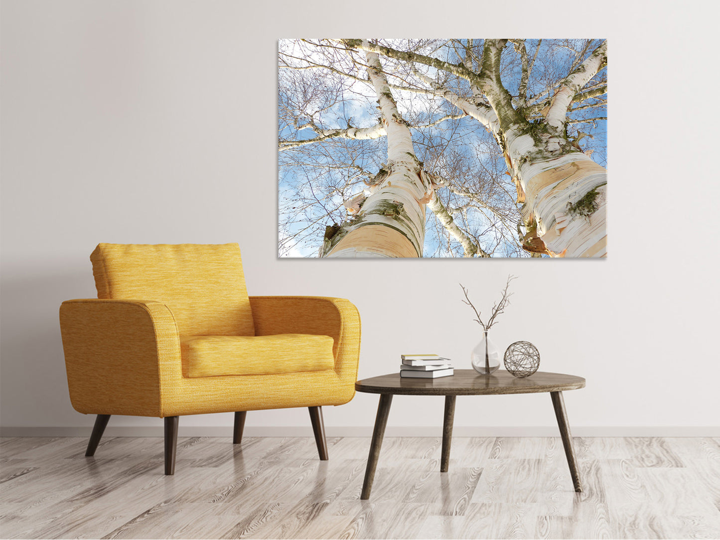 Leinwandbild Die 2 Birken