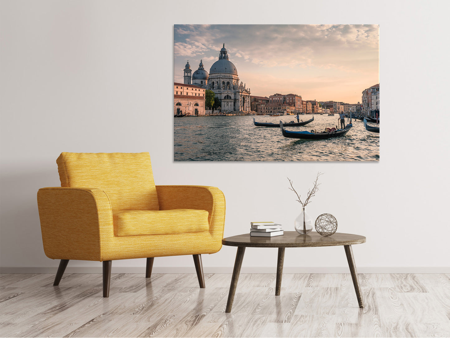 Leinwandbild Am Kanal von Venedig