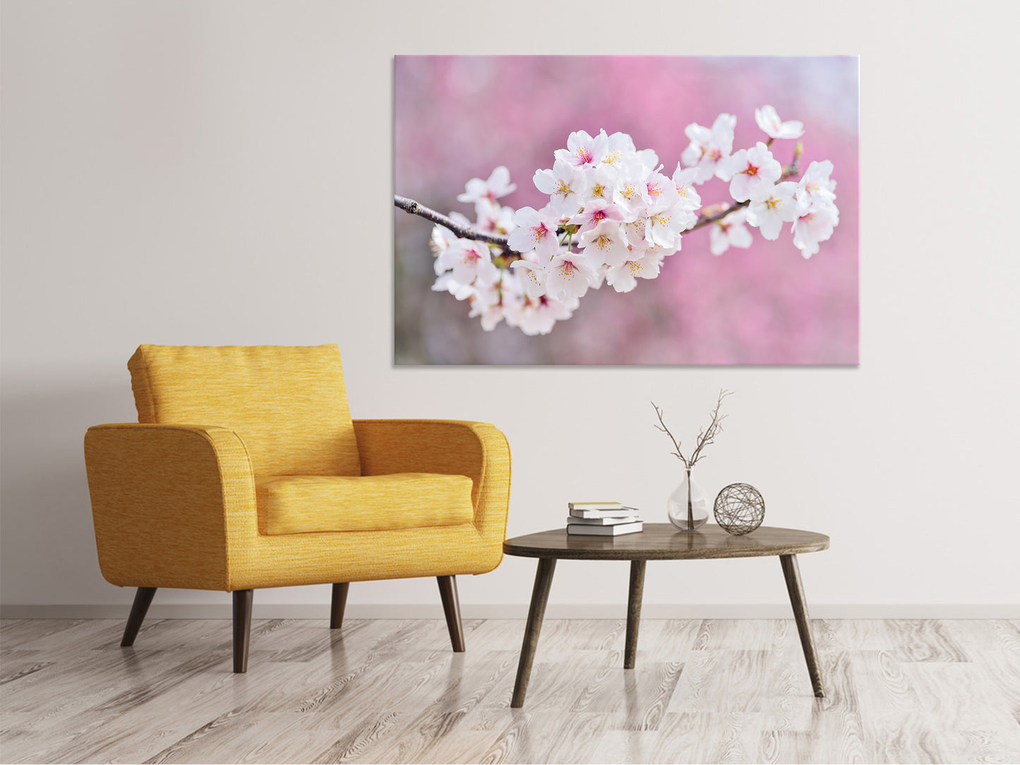 Leinwandbild Kirschblüten XXL
