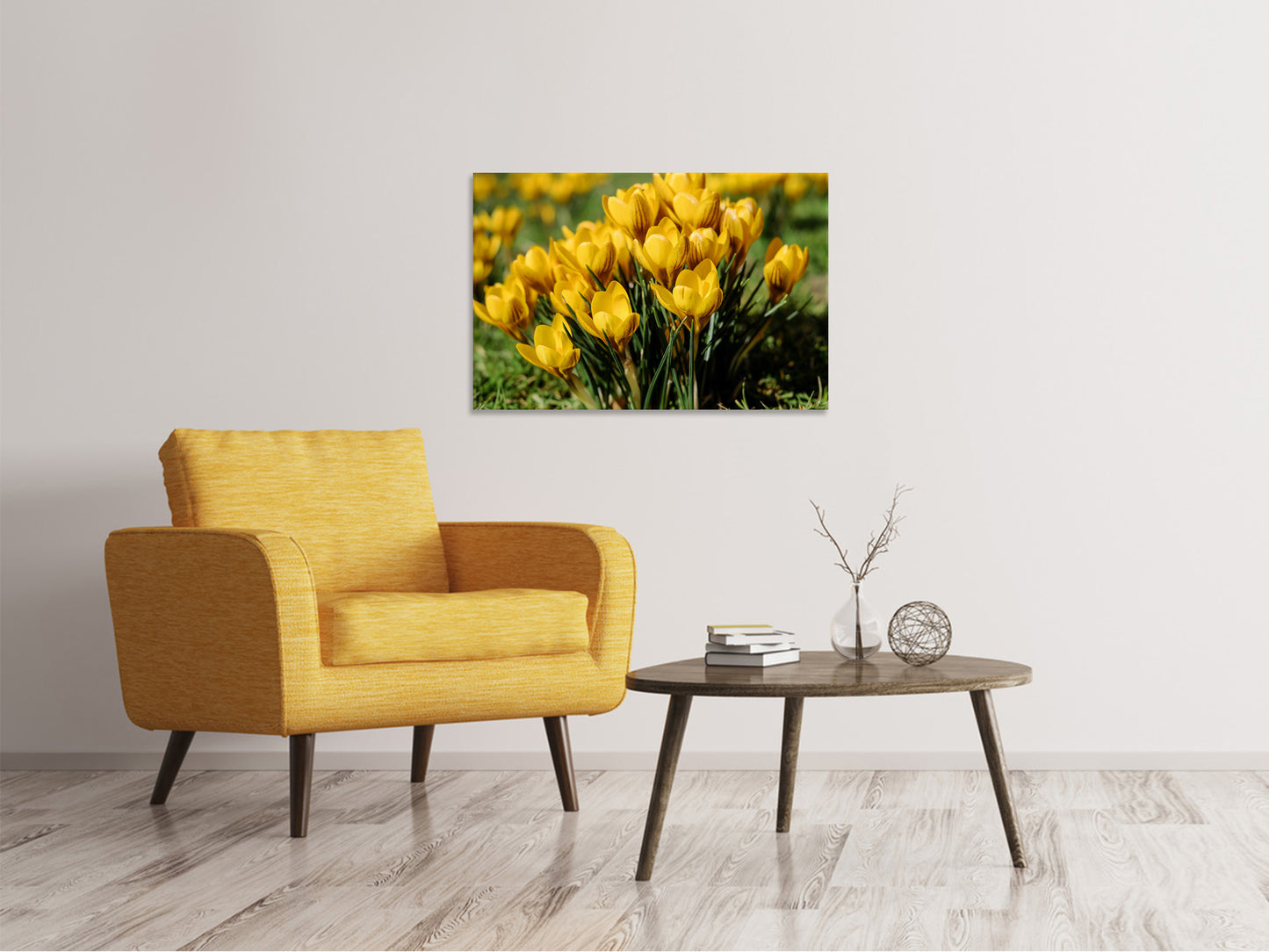 Leinwandbild Krokusse im Frühling