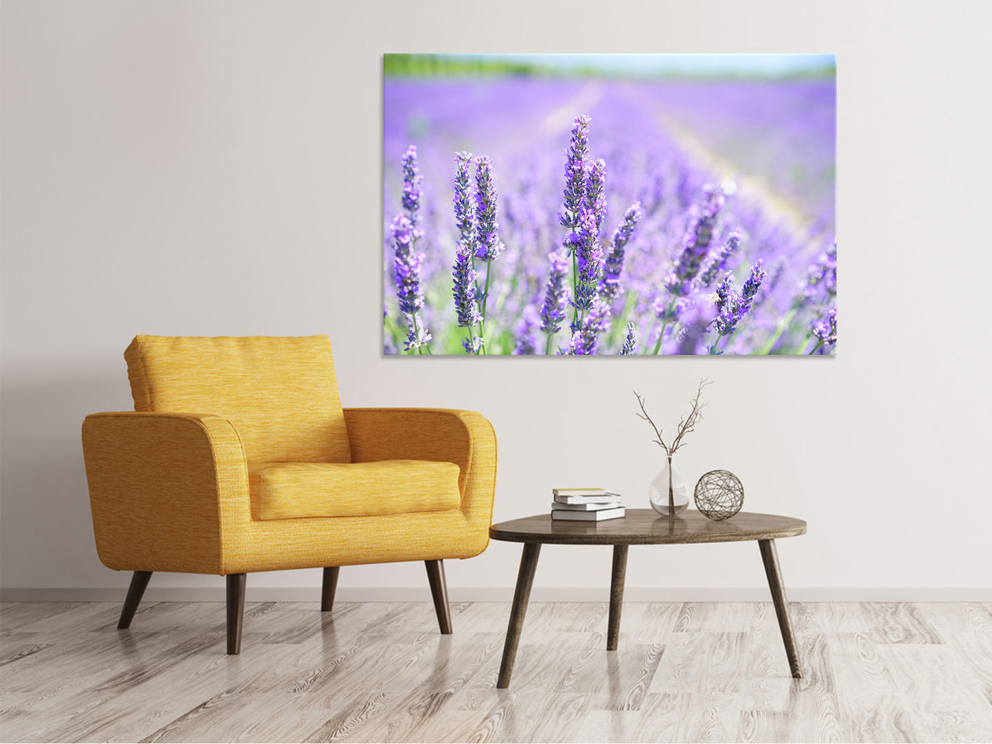 Leinwandbild Die Lavendelblüte